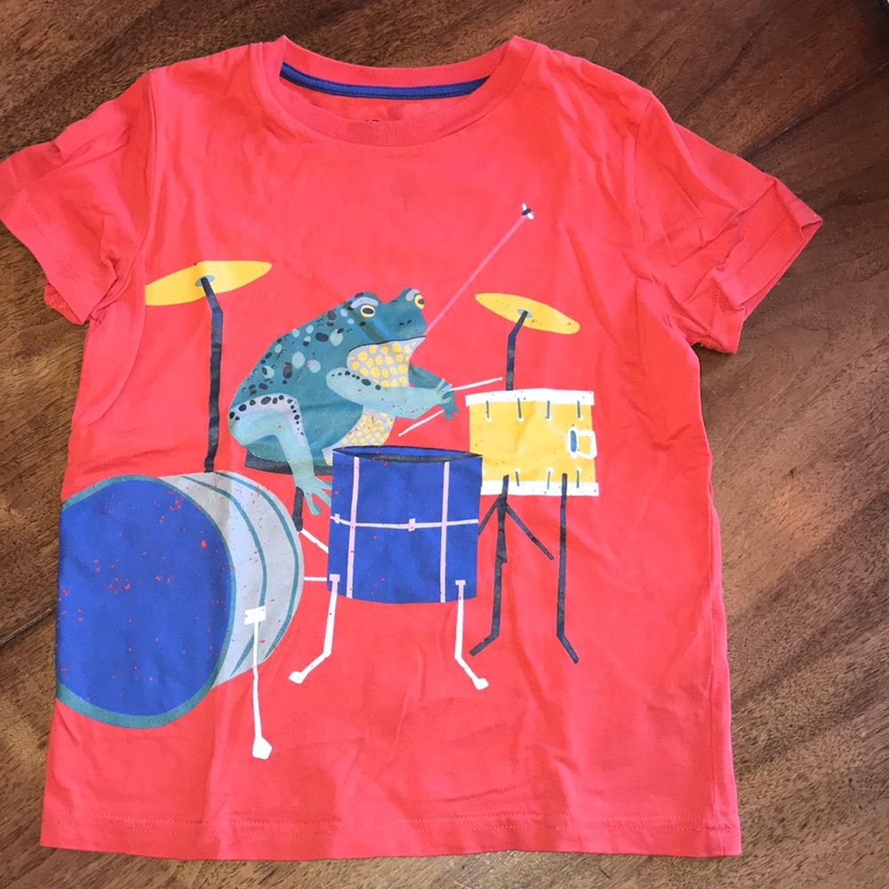 Mini Boden Printed Frog Tee